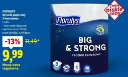 Lidl FLORALYS Ręcznik papierowy 3-warstwowy, Big & Strong 1 rolka oferta