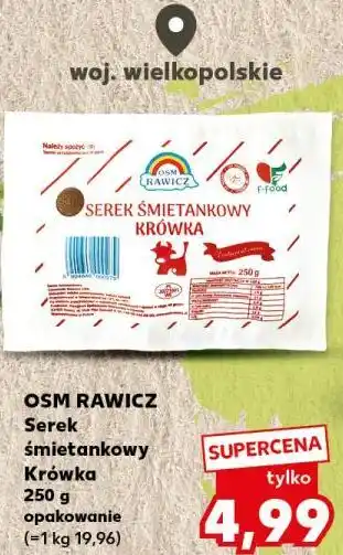 Kaufland OSM Rawicz Serek śmietankowy Krówka oferta