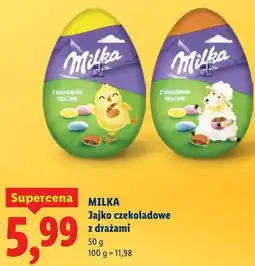 Lidl MILKA Jajko czekoladowe z drażami oferta