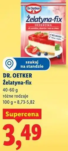 Lidl DR. OETKER Żelatyna-fix oferta