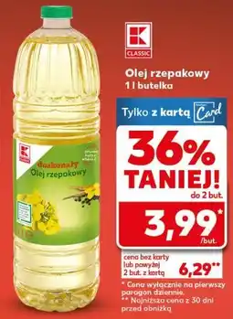 Kaufland Olej rzepakowy Classic oferta