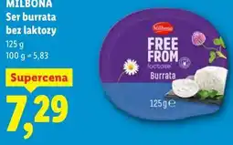 Lidl Milbona Ser burrata bez laktozy oferta
