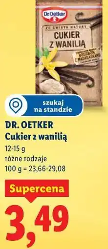 Lidl DR. OETKER Cukier z wanilią oferta