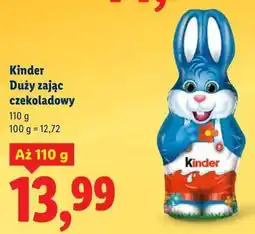 Lidl Kinder Duży zając czekoladowy oferta