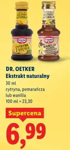 Lidl DR. OETKER Ekstrakt naturalny oferta