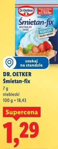 Lidl DR. OETKER Śmietan-fix oferta
