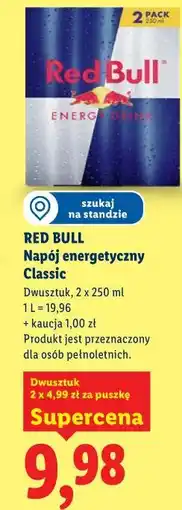 Lidl RED BULL Napój energetyczny Classic oferta