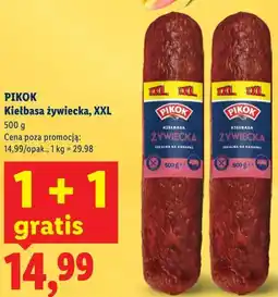 Lidl PIKOK Kiełbasa żywiecka, XXL oferta