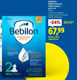 Lidl NUTRICIA Bebilon Advance 2 mleko następne po 6 m-cu oferta