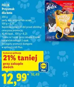 Lidl FELIX Przysmak dla kota party mix, original lub ocean oferta