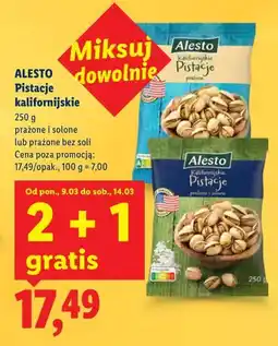 Lidl Alesto Pistacje kalifornijskie oferta