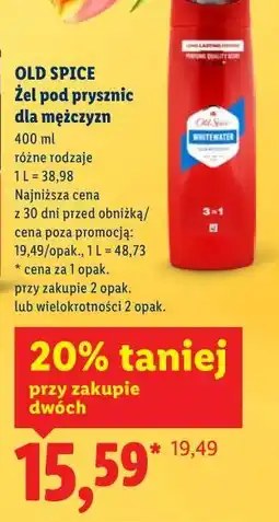 Lidl Old Spice Żel pod prysznic dla mężczyzn oferta