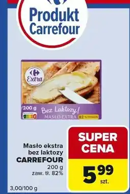 Carrefour Express Masło ekstra bez laktozy oferta