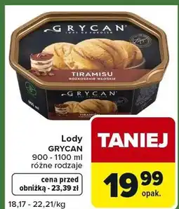 Carrefour Express Lody różne rodzaje oferta