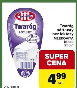 Carrefour Express Twaróg półtłusty bez laktozy klinek oferta