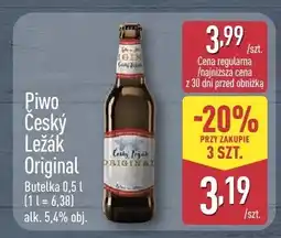 ALDI Piwo Český Ležák Original oferta