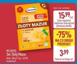 ALDI Ser Złoty Mazur w plastrach oferta