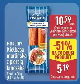 ALDI Kiełbasa morlińska XXL z piersia kurczaka oferta