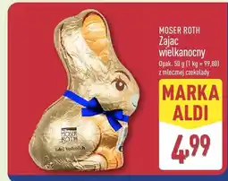 ALDI Zając wielkanocny z mlecznej czekolady oferta