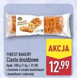 ALDI Ciasto drożdżowe z kremem o smaku waniliowym i kawałkami czekolady oferta