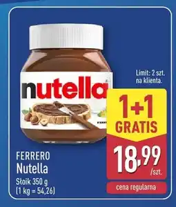 ALDI Krem czekoladowy Nutella oferta