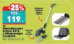 Biedronka Akumulatorowe nożyce, 3.6 V, z teleskopowym trzonkiem NAC TA-36H-E-B-15-JN oferta