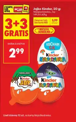 Biedronka Jajko czekoladowe Niespodzianka oferta