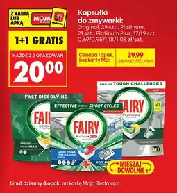 Biedronka Kapsułki do zmywarki Original oferta