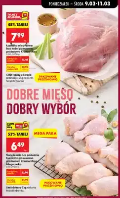 Biedronka Świeże udo lub podudzie kurczaka pakowane próżniowo Mega paka oferta