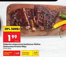Biedronka Żeberka wieprzowe barbecue oferta
