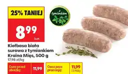 Biedronka Kiełbasa biała surowa z tymiankiem oferta