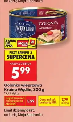 Biedronka Golonka wieprzowa oferta