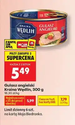 Biedronka Gulasz angielski oferta