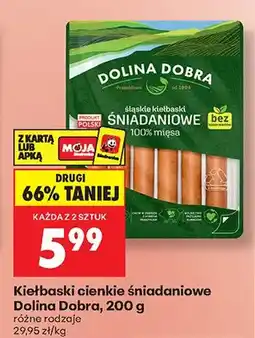 Biedronka Kiełbaski cienkie śniadaniowe oferta