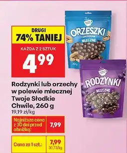 Biedronka Orzeszki w polewie mlecznej oferta