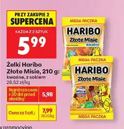 Biedronka Żelki Złote Misie kwaśne, z sokiem oferta