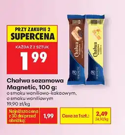 Biedronka Chałwa sezamowa o smaku waniliowo-kakaowym oferta