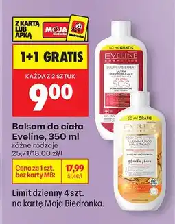 Biedronka Balsam do ciała różne rodzaje oferta