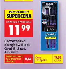 Biedronka Szczoteczka do zębów Black Mega Pack oferta