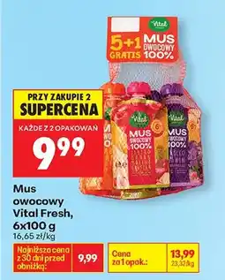 Biedronka Mus owocowy truskawkowy oferta
