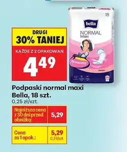Biedronka Podpaski normal maxi oferta