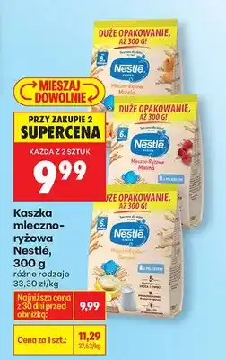 Biedronka Kaszka mleczno-ryżowa różne rodzaje oferta