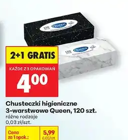 Biedronka Chusteczki higieniczne 3-warstwowe różne rodzaje oferta