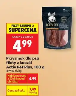 Biedronka Przysmak dla psa filety z kaczki oferta