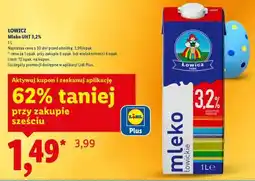 Lidl ŁOWICZ Mleko UHT 3,2% oferta