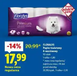 Lidl FLORALYS Papier toaletowy 4-warstwowy oferta