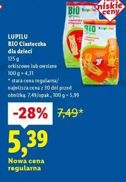 Lidl LUPILU Bio Ciasteczka dla dzieci oferta