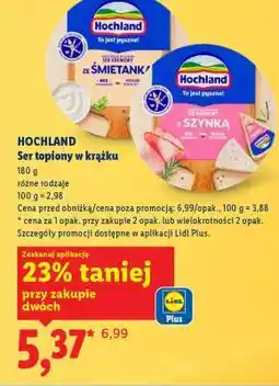 Lidl Hochland Ser topiony w krążku oferta