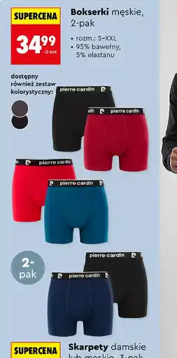 Biedronka Bokserki męskie Pierre Cardin oferta