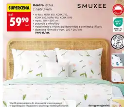 Biedronka Smukee Kołdra letnia z nadrukiem oferta